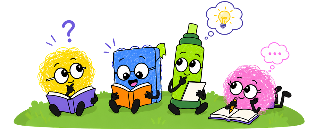 Los personajes de Repasar leyendo, escribiendo y pensando sobre el pasto
